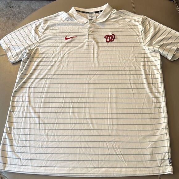 Nike MLB NWOT Washington Nationals Victory Performance Men’s Polo Shirt. Size XL - Picture 1 of 8